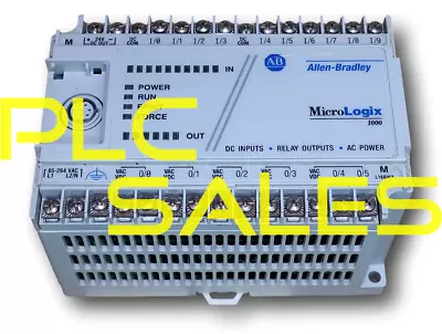 Allen Bradley 1761-L16BWA Series E  |  MicroLogix 1000 CPU - Missing Covers • $255