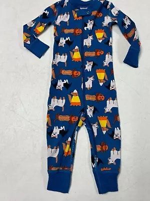 Hanna Andersson  Organic Cotton Halloween Dog  Union  Suit Pajamas  75  12 18 Ms • $13.50