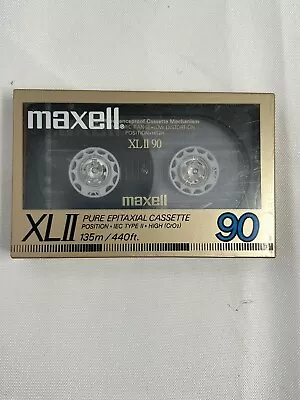 Maxell XL-II 90-minute Blank Audio Cassette FACTORY SEALED NIP • $10.88