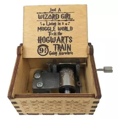 Harry Potter Wizard Girl Engraved Wooden Music Box Musical Gift A19 • $16.99