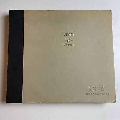 12  78 RPM-9 Record Set-Carlo Sabajno-Verdi Aida Volume II/RCA Victor DM 54 • $75