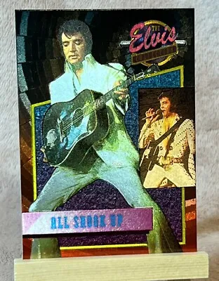 1992 Elvis Presley Collection Foil Blank Back Card All Shook Up - Sharp Card • $5
