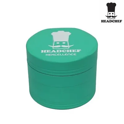 Headchef Hexellence Silk Touch Metal Herb Grinder With Sifter – 4 Piece 55mm • £27.99