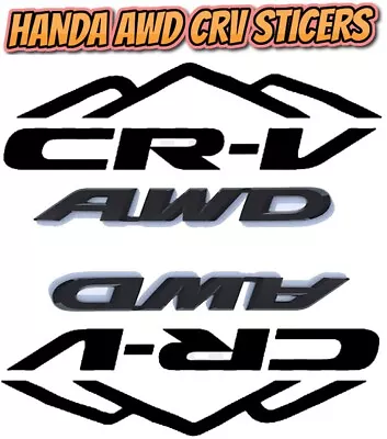 HONDA CRV AWD STICKER X2 STICKER 3  • $3