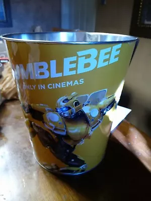 Transformers BumbleBee Golden Link Movie Promo Metal Popcorn Bucket / Trash Can • $15.99