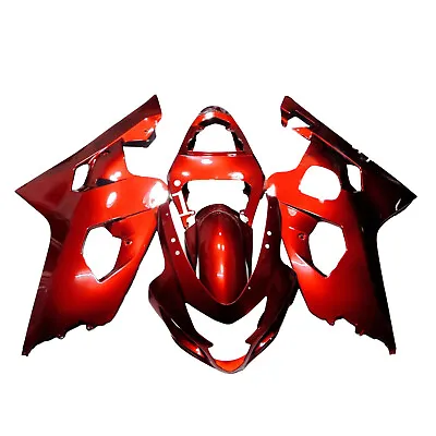 Candy Red ABS Fairings For Suzuki GSXR750 GSXR600 K4 2004 2005 Body Kit Bodywork • $397.95