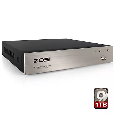 ZOSI 8ch H.265+ 5MP Lite DVR Recorder 1TB HDD For CCTV Camera Security System • $109.99