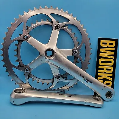 Shimano 600 ULTEGRA Tricolor FC-6400 Double Crankset 175mm 53/39t   L11 • $50