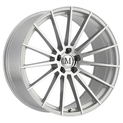 1 New 22X11.5 32 5X112 Mandrus Stirling Silver W/ Mirror Cut Face Wheel/Rim • $395.86