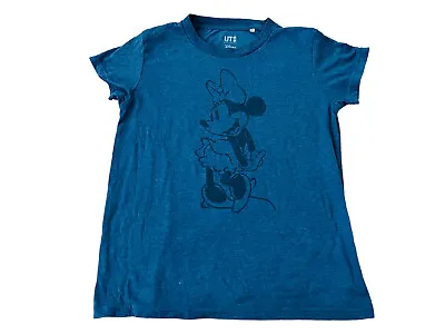 Disney Minnie Mouse Women's T-Shirt Small Dark Blue Short Sleeve Shirt • $13