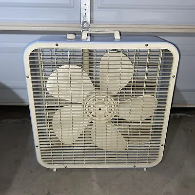 VINTAGE KMART Baby Blue 3-SPEED 22  FAN Tested Works See Pictures For Condition • $49.99
