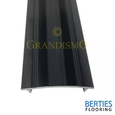 £8.50 • Buy Carpet To Carpet - Cover Strip Trim - Black Finish - Threshold / Metal Door Bar