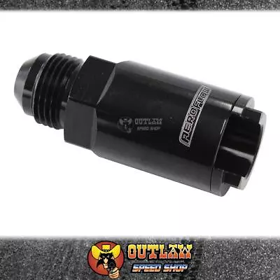 AEROFLOW PUSH-ON EFI FUEL FITTING -8AN With 1/2  Push-On - BLACK - AF808-04BLK • $31.55