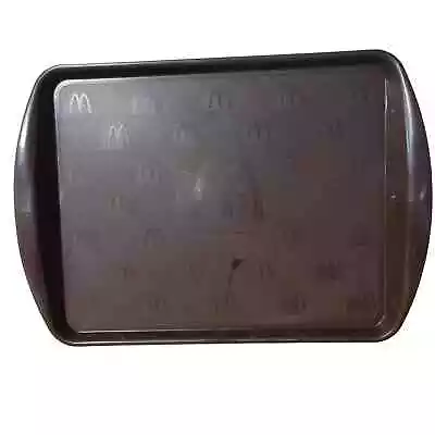 Vintage McDonald's Restaurant Serving Tray - Brown Plastic 17  X 12” - Original • $12