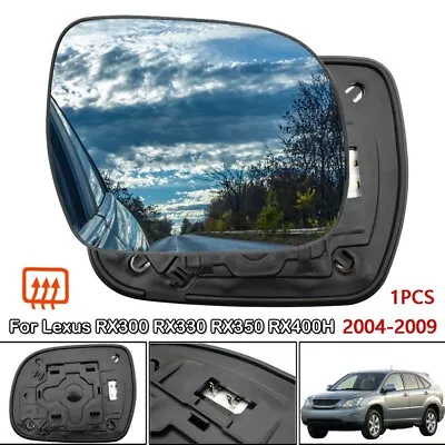 For 04-09 Lexus RX350 RX300 RX400H Right Side Wing Mirror Glass Heated Spherical • $20.99