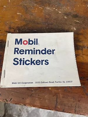 Vintage Mobil Oil Reminder Stickers Oil Change Dealer Shop Decor • $32.50