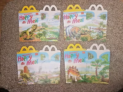 McDonald's Happy Meal Box/s -Play Doh Dinosaurs X4 - 1994 - RF042 • £11