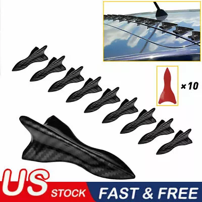 $8.49 • Buy Accessories Car Roof Shark Fin Decorative Sticker Carbon Fiber Decors Universal