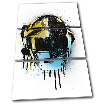 Daft Punk Grunge Urban Musical TREBLE CANVAS WALL ART Picture Print • $94.99