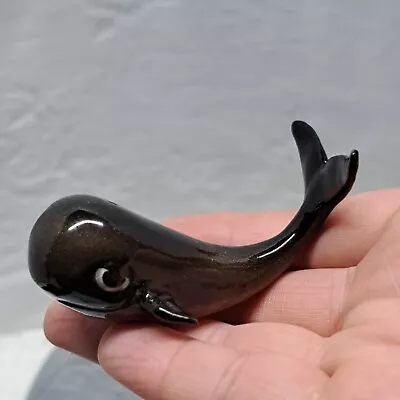 Hagen Renaker Adult Smiling Black Whale Funny VTG Miniature  • $20