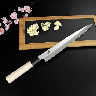 $34.99 • Buy OSAKA Japanese Yanagiba Kitchen Knife Wooden Handle Sushi Sashimi Knives 8IN