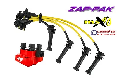 Ignition Kit MSD Coil MSX90 Performance Spark Plug Cables Wires Focus Zetec 2.0 • $177.15