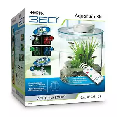 Marina 360 Aquarium Fish Tank 10L • £58.29