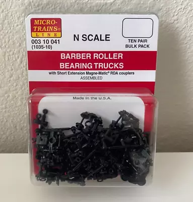 Micro-Trains Barber Roller Bearing Trucks N Scale MTL00310041 • $72.99