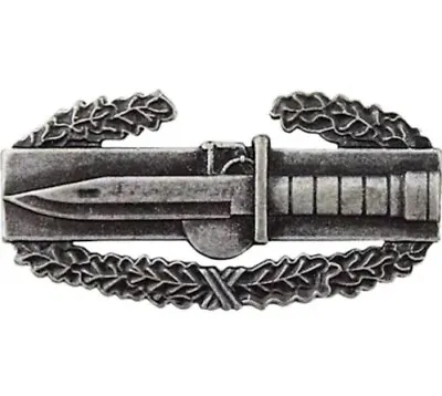 U.S. Army Badge- Combat Action Badge- Silver Tone Pin On • $2