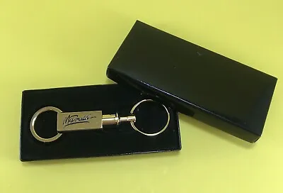 VINTAGE 1990’s McDonalds METAL MCDONALD’S LOGO KEY FOB CHAIN KEYCHAIN WITH BOX • $14.88