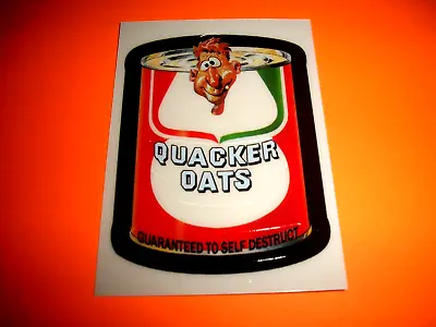 2007 Wacky Packages All New Series 6 {ANS6}  QUACKER OATS  Make Your Own #5 • $1.25