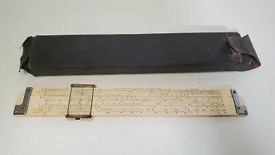 VINTAGE K&E Keuffel & Esser Slide Rule N4081-3 Log Log Duplex Decitrig USA • $17.09