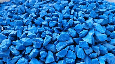 20mm Blue Colour Decorative Garden Stones Coloured Gravel 15kg Garden Landscape • £18.49