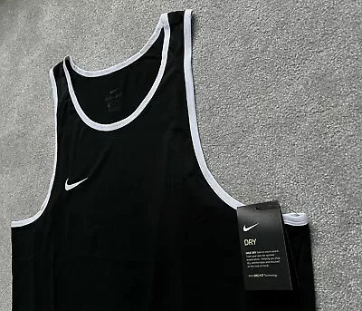 Nike Tank Top Dry Vest 830953 010 Dri-Fit Basketball Running Sports Gym SIZE XXL • £30.29