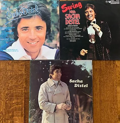 Nice Lot Of 3 Sacha Distel 12  Vinyl Albums   vg/vg See Scan • £1.25