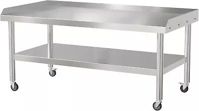 Stainless Steel Equipment Stand 60  L X 30  W X 26  H With Wheels Work Table • $259.99