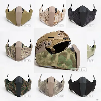 FMA Paintball Airsoft Gunsight Mandible Half Face Mask For Rail Of Fast Helmet  • £38.57