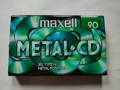 Maxell Metal Cd 90 Type Iv Blank Audio Cassette Tape (1998) Brand New And Sealed • £16.99