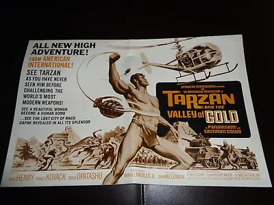 Tarzan And The Valley Of Gold Original 1965 Movie Press Book Nm Mike Henry • $15.99