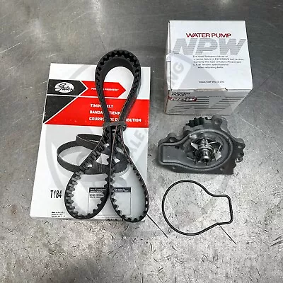 Gates T184 Timing Belt & NPW Japan Water Pump For Honda B18B1 B18A1 Engine • $119.95