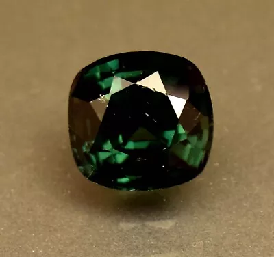 Mozambique Green Tourmaline Treated 5.20 Certified Cushion Cut Loose Gem • $3.25