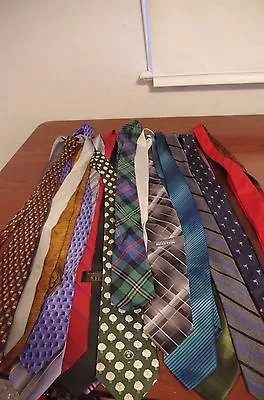 Mens Dress Ties Lot Of 20 Zegna J. Crew Henri Christian Kenneth Cole And More • $39.95