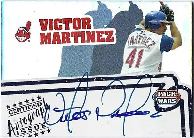 2005 Topps Pack Wars Autographs Victor Martinez Cleveland Indians • $9.95
