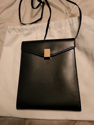 New W/o/t  Victoria Beckham Leather  Crossbody    Bag Black N° 158 • $300