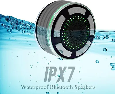 IPX7 Waterproof Portable Wireless Speaker MP3 Player & Speakerphone • £19.95