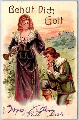 £10.75 • Buy 1910's Dutch Lovers Courting Fancy Dress And Suits Glamorous Posted Postcard
