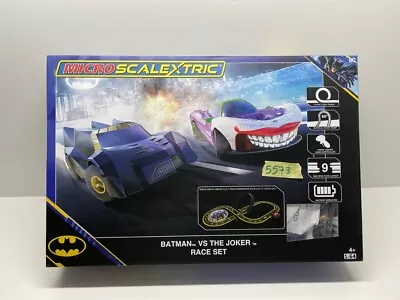 Micro Scalextric 1:64 Batman Vs Joker Race Track Course 4m Cars #5573 • £31.49