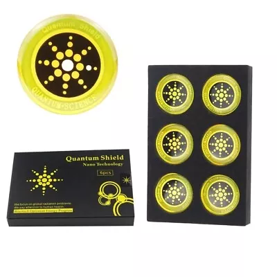 6 X Anti Radiation Quantum Shield EMF  Protection Neutraliser Chip Stickers Box • $11.90