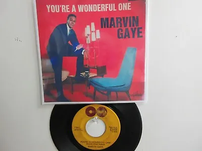 💥' Marvin Gaye ' Hit 45 + Picture [you're A Wonderful One]  1964 !💥 • $16.99