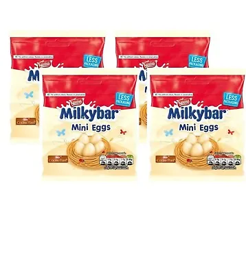 Nestle Milky Bar Pack Of 4 Mini Eggs - Perfect For Easter Egg Hunt (320g) • £12.99